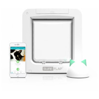 Sureflap Mikrochip Haustierklappe Connect Bundle - Katzenklappe - Weiß