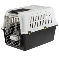 Ferplast Transportbox Atlas Pro Grau - Hundetransportbox - 81x55.5x58 cm 50