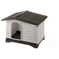 Ferplast Dogvilla Grau&Braun - Hundehütte - 88x72x65 cm