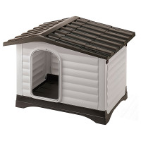 Ferplast Dogvilla Grau&Braun - Hundehütte - 111x84x79 cm