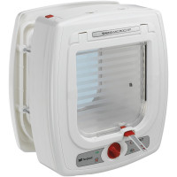 Ferplast Haustierklappe Swing Microchip - Katzenklappe - 22.5x16.2x25.2 cm Weiß
