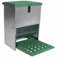 Olba Automatische Futtertrog - Futtertrog - 12 kg Grün Zink