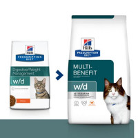 3kg Hills Prescription Diet Feline W/D Low Fat/Diabetes/Colitis