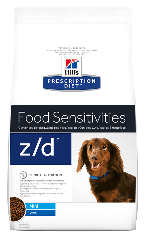6 kg Hills Prescription Diet Canine Z/D Food Sensitivities Mini