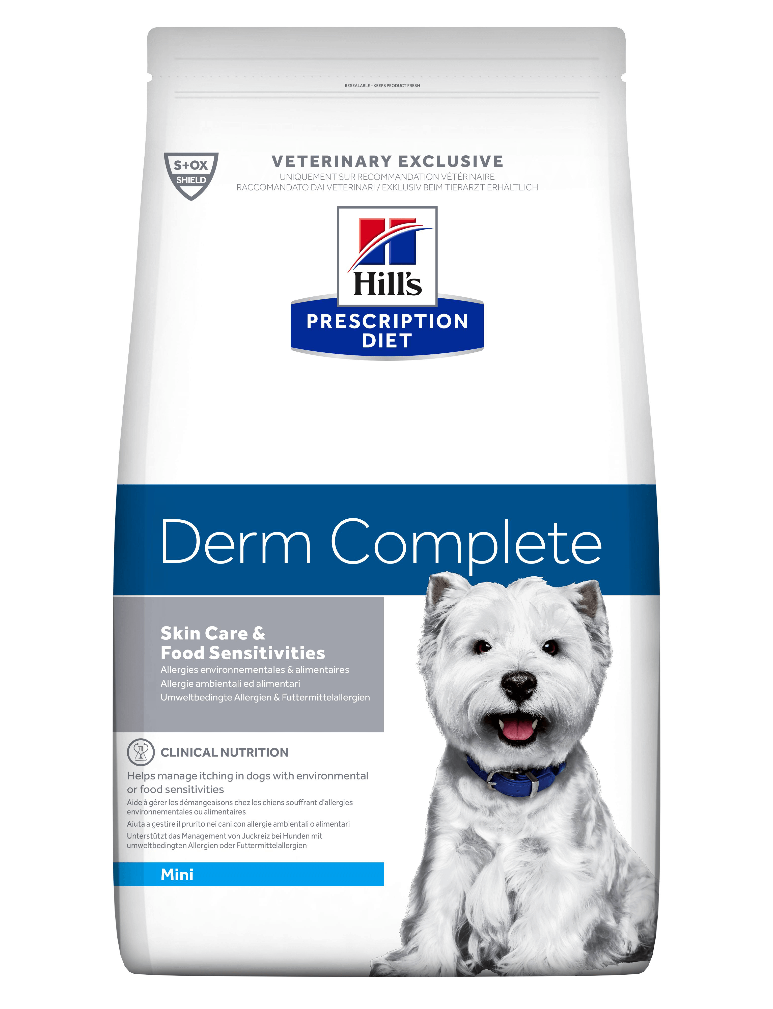 1,5kg Hill's Prescription Diet Canine Derm Complete Mini