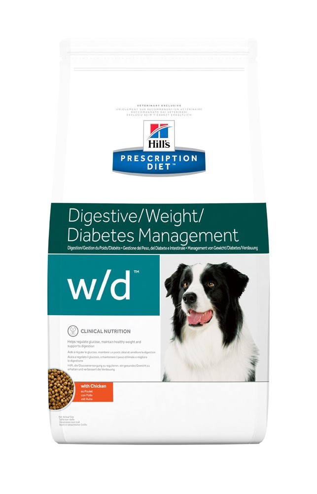 12 kg Hills Prescription Diet Canine W/D Low Fat/Diabetic/Gastrointestinal