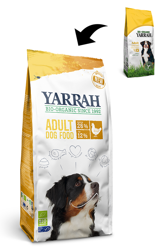 15 kg Yarrah Hund Bio Adult Huhn/Getreide