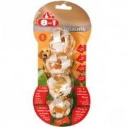 8in1 Delights Chicken Kaubälle S gesunder Kausnack für kleine Hunde 4 Stück (36 g)
