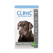 10 kg Hypoallergenic Lachs CLiNiC Veterinary Diet + Gratis Treat (max1)
