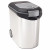 Curver Futtertonne Metallic Silber&Schwarz - Hundefutterbehälter - 35 l