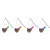 Kong Spielzeug Wubba Boa Teaser Assorted - Katzenspielzeug - 4x4x46 cm