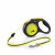 Flexi Roll-Leine New Classic Neon M Seil - Hundeleine - 5 m Schwarz Gelb M