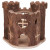 Trixie Natural Living Spielburg Matti - Käfigzubehör - 17x15x12 cm