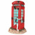 Aqua Della Telefonzellen-Ornament - Aquarium - Ornament - 9.5x9.5x17.5 cm Rot
