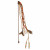 Flamingo Indy Angelrute mit Perlen - Katzenspielzeug - 50x13x560 mm Beige Orange Türkis