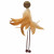 Flamingo Katzenminze Ball mit Feder - Katzenspielzeug - 180x90x170 mm Beige Braun