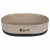 Flamingo Keramische Futter/Wasserschale Auri Taupe - Katzenfutterschale - 18.5x13x5 cm