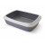 Savic Katzentoilette mit Rand Iriz - Katzenklo - 50x37x14 cm