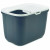 Savic Katzentoilette Hop In 38.5x58x39x5 cm - Katzenklo - Anthrazit&Weiß