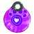 Rogz Id Tag Paw - Hundeadressanhänger - Rosa S