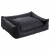 Maxxnobel Orthopädisches Sofa Lederoptik/Teddy Schwarz&Anthrazit - Hundesofa - Large