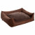 Maxxnobel Orthopädisches Sofa Lederoptik/Teddy Cognac - Hundesofa - Medium