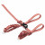 Zee.Dog Canyon Geschirr + Leine - Katzengeschirr - 20-30x1,0 cm Hellrosa Set Einheitsgröße