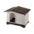 Ferplast Dogvilla Grau&Braun - Hundehütte - 73x59x53 cm