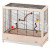 Ferplast Vogelkäfig Giulietta 4 - Vogelunterkünfte - 57x30x50 cm Holzfarbe