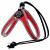 Tre Ponti Liberta Geschirr Rot&Reflexion - Hundegeschirr - 37 - 47 cm Bis 6 Kg