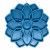 Sodapup Mandala Etray Feeder - Hundenapf - Ø20 cm Blau