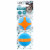 All For Paws Dual Squeeze Ball - Hundespielzeug - 6.3x6.3x6.3 cm Orange Blau