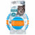All For Paws Squeeze Fetch Ball - Hundespielzeug - 6.3x6.3x6.3 cm Orange Blau