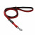Adori Trainingsleine Nylon Soft Rot&Schwarz - Hundeleine - 200X1.5 cm