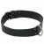 Adori Halsband Fettleder Mit Print Schwarz - Hundehalsband - 80x4,0 cm