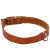 Adori Halsband Fettleder Mit Print Cognac - Hundehalsband - 50x2,0 cm