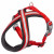 Adori Nylon Soft Geschirr Cross Rot&Reflektierend - Hundegeschirr - Xs