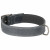 Adori Halsband Fettleder Gefüttert Grau&Anthrazit - Hundehalsband - 50x2.5 cm