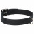 Adori Halsband Fettleder Gefüttert Schwarz&Schwarz - Hundehalsband - 60x2.5 cm