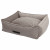 Wooff Korb Cocoon Velours Grau - Hundekorb - Medium