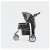 Innopet Hundebuggy Monaco Geomatric + Regenhülle - Hundetrolley - 85x57x101 cm Schwarz
