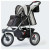 Innopet Hundebuggy Comfort Efa Eco - Hundetrolley - 96x53x104 cm Schwarz Grau