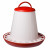 Olba Futtersilo Kunststoff Rot - Futtertrog - 6 kg