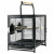 Keddoc Transportkäfig Transporter - Vogelunterkünfte - 47.6x37.5x45.7 cm Schwarz