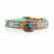 Dwam Halsband Boho Juan Blau&Türkis - Hundehalsband - 27-33 x 2.5 cm