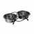 Adori Standard Mit 2 Rvs Schalen - Hundenapf - 34x18.5x9 cm