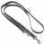 Adori Dressierleine Fettleder Mit Print 200x1.8 cm - Hundeleine - Grau