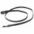 Adori Nylon Anti-Rutschleine mit Griff - Hundeleine - 180x2.0 cm Schwarz L
