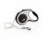 Flexi Rollleine New Comfort Tape S 5 m - Hundeleine - Schwarz & Hellgrau